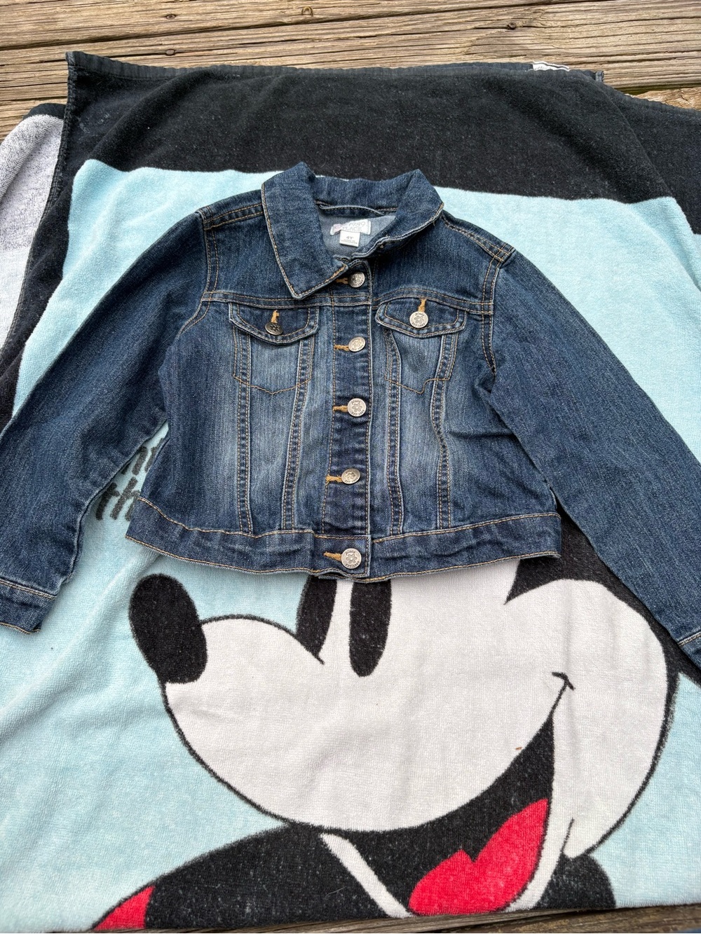 The Children's Place Dark Wash Blue Denim Jacket